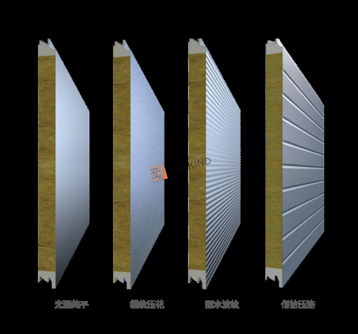 Rockwool+PU Sandwich Panel